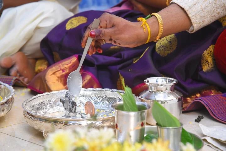 The wedding: a photograph from Sasi and Praneesha’s wedding collection