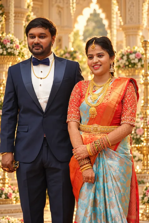 Together: a photograph from Sasi and Praneesha’s wedding collection