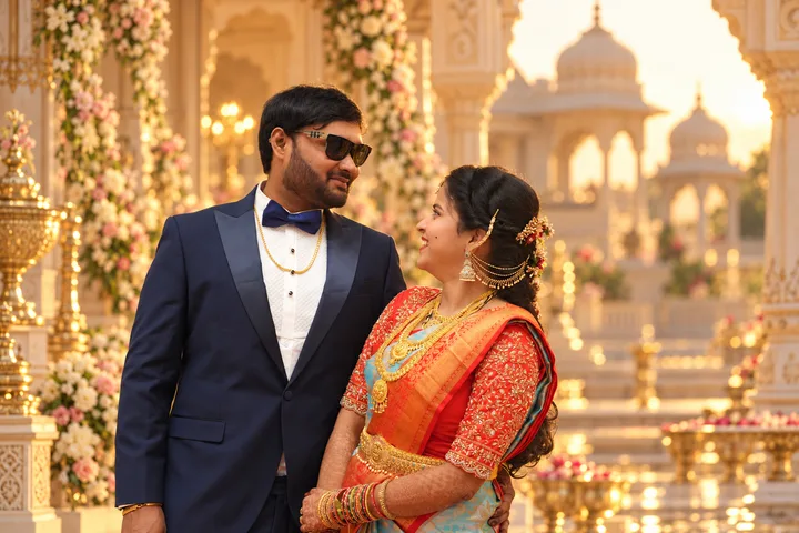 Together: a photograph from Sasi and Praneesha’s wedding collection