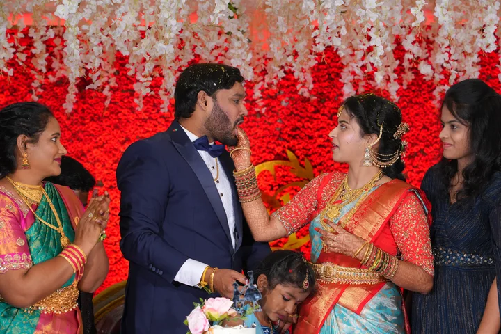 The reception: a photograph from Sasi and Praneesha’s wedding collection