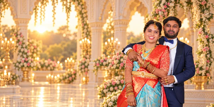 The royal collection: a photograph from Sasi and Praneesha’s wedding collection