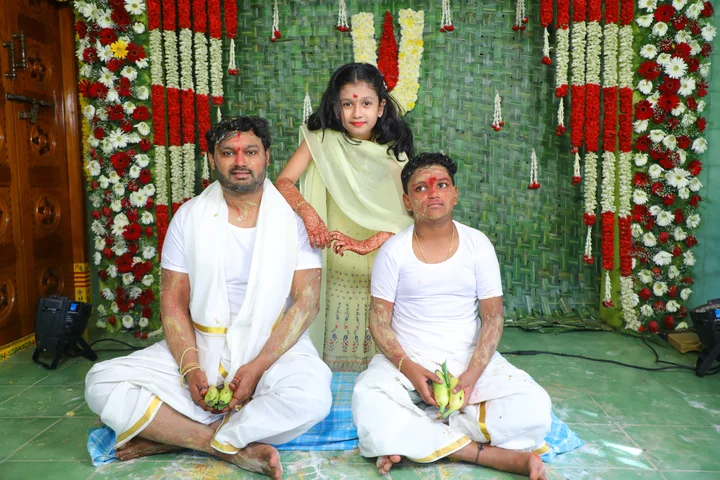 Pellikoduku: a photograph from Sasi and Praneesha’s wedding collection