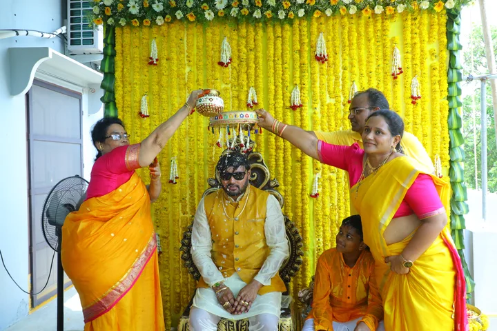 Haldi: a photograph from Sasi and Praneesha’s wedding collection