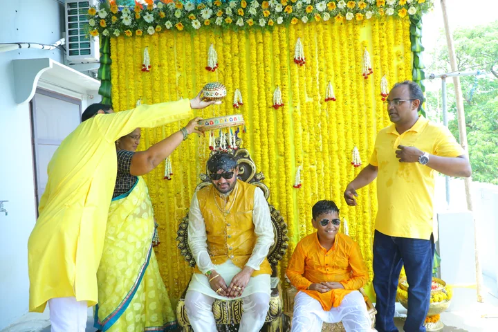 Haldi: a photograph from Sasi and Praneesha’s wedding collection