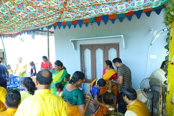 Haldi: a photograph from Sasi and Praneesha’s wedding collection