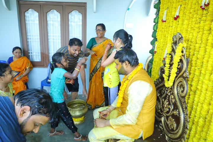 Haldi: a photograph from Sasi and Praneesha’s wedding collection