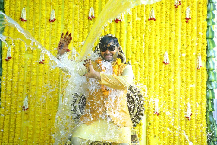 Haldi: a photograph from Sasi and Praneesha’s wedding collection