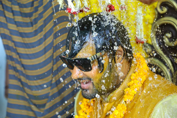 Haldi: a photograph from Sasi and Praneesha’s wedding collection