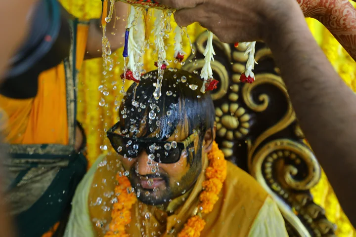 Haldi: a photograph from Sasi and Praneesha’s wedding collection