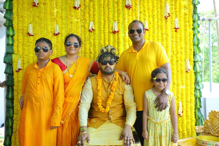 Haldi: a photograph from Sasi and Praneesha’s wedding collection