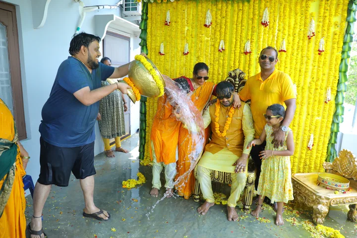 Haldi: a photograph from Sasi and Praneesha’s wedding collection