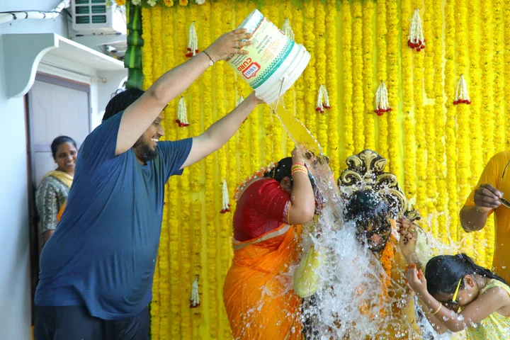 Haldi: a photograph from Sasi and Praneesha’s wedding collection